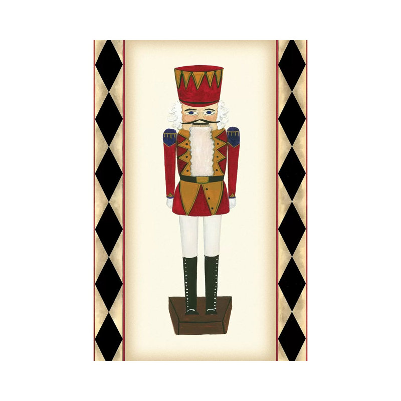 Small Nutcracker by Tina Kafantaris - Wrapped Canvas Print, 30.48 cm H x 45.72 cm W