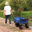 Chariot de plage pliant Wagon Garden (bleu)