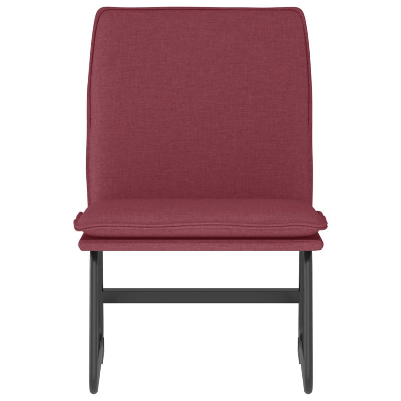 Upholstered Accent Chair, Wine Red