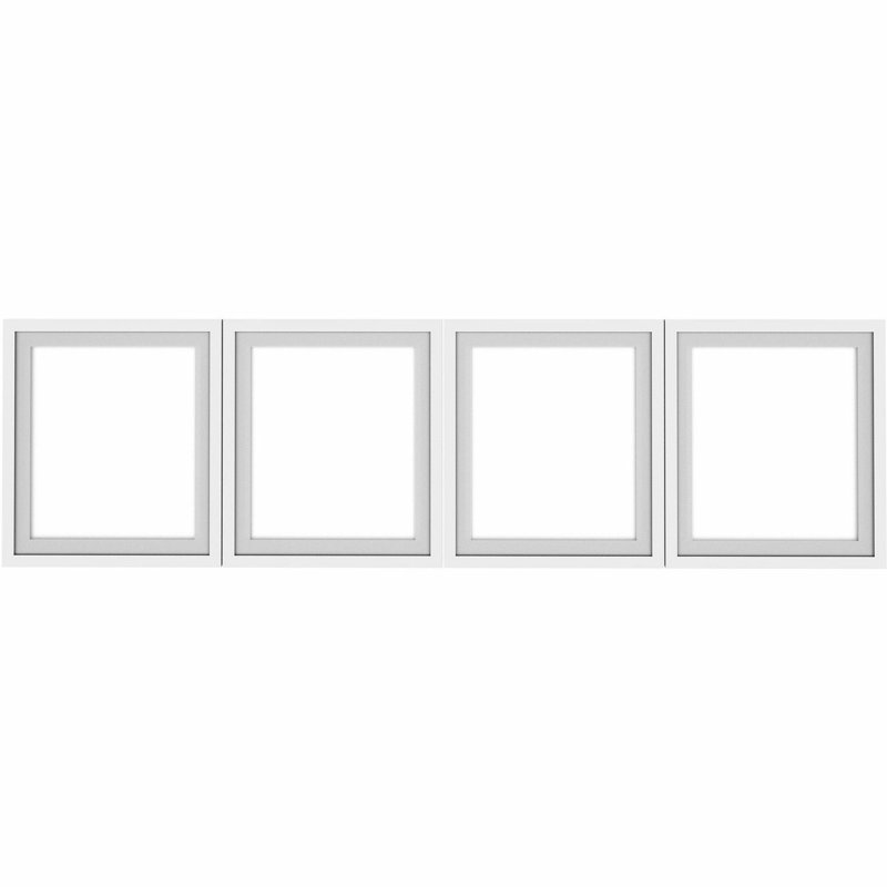 Huche murale en verre givré, H 16,8 po x l 56,75 po x P 0,75 po