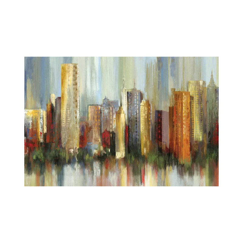 Metropolis by Tom Reeves - Wrapped Canvas Painting, 66.04 cm H x 45.72 cm W x 1.91 cm D