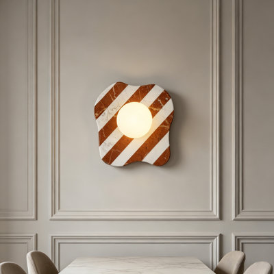 Irregular Marble Wall Lamp Natural Stone Striped Wall Light Living Room Background Bedroom Corridor Bathroom Balcony Lamp G9