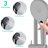 Matte Black Shower Head With Handheld - 8" Rainfall & 3-setting , Adjustable Slide Bar, Corrosion And Discoloration Resistance, 1.8 Gpm Flow, Easy Lime Scale Clean, Wall Mount System Flow Rate,