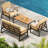 Gannicus 4-Person Outdoor Rattan Set – Weather-Resistant Frame &  Cushions-103400736