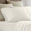 Ensemble de draps en satin de coton 4 pièces pour grand lit ivoire-118323201-118323203