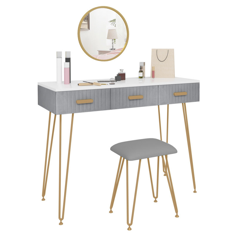 Lebron Dressing Table with Mirror