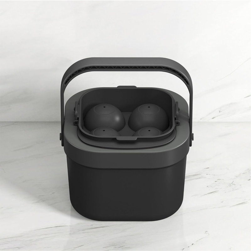 Ensemble de 8 grands cubes de glace à whisky ronds de 2 pouces, moule en silicone réutilisable pour cocktails et spiritueux - cadeau parfait pour les (boss) qui ont tout,