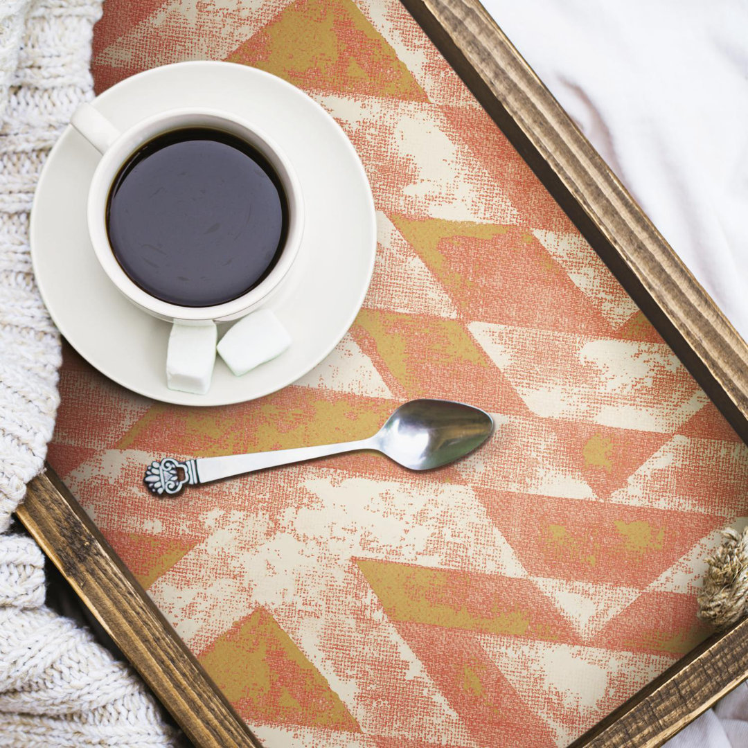 Southwest Geometric 3.12' L x 21" W Smooth Peel and Stick Wallpaper Roll Wrought Studio™ 