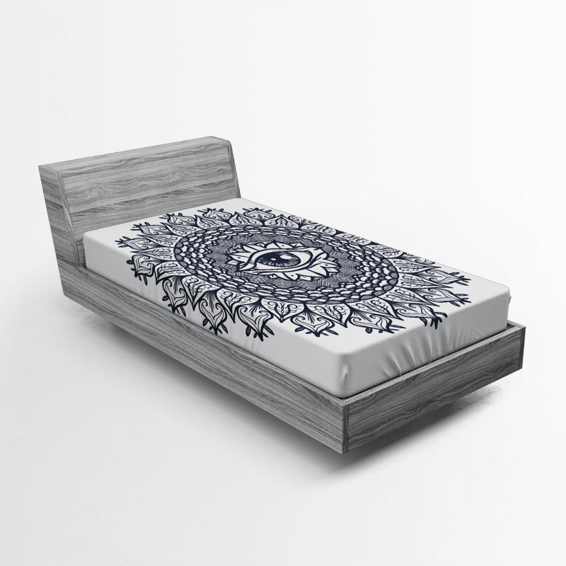 Microfiber Floral Fitted Sheet, Twin XL Fitted Sheet