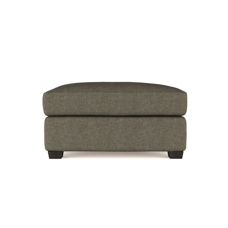 Repose-pieds Thompson, Velours moelleux graphite, Patiné