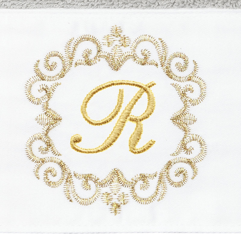 Winston Porter 100% Turkish Cotton MONICA 2PC Embellished Hand Towel Set, R