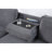 TERRITORY LIGHT GREY PULL OUT SOFA BED