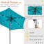 Parasol de marché éclairé 7 pi 6 po Acworth-591630928