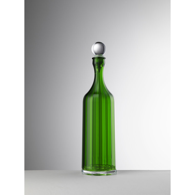 Carafe à whisky Bona Sm, Vert, H 12 po x l 3,5 po x P 3,5 po