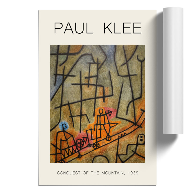 Conquest of the Mountain Print by Paul Klee - Frameless Print, 59cm H x 42cm W x 0.1cm D