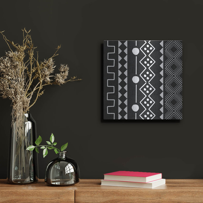 «Union Mud Tissu V» par Linda Woods, art mural en métal Union Rustic, H 12 po x l 12 po