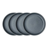 Dark Grey Speckle Coupe Dinner Plates