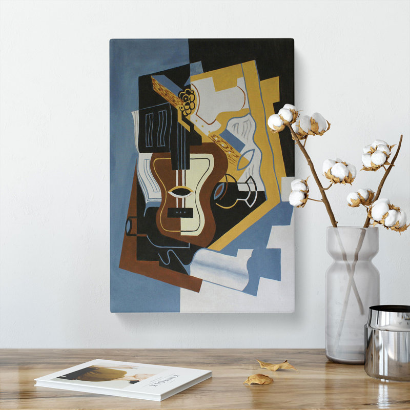 Guitar With Clarinet by Juan Gris - Wrapped Canvas, 60cm H x 40cm W x 3cm D