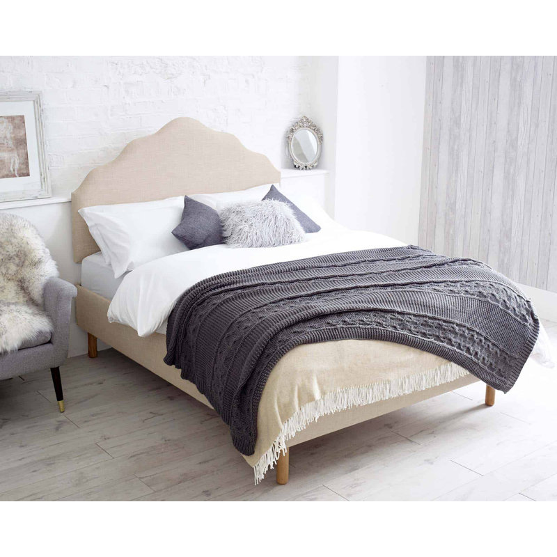 Aimantas Upholstered Headboard, Single (3'), Cream