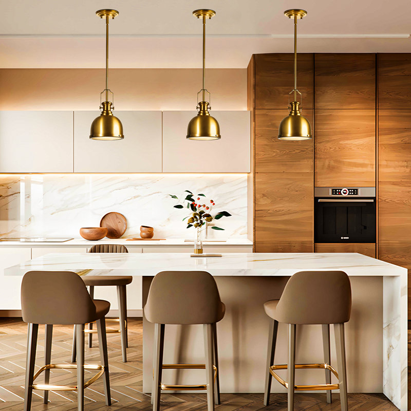 Hailo 1 - Light Gold Dome Pendant