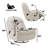 Betzabe Upholstered Swivel Recliner-1611215611