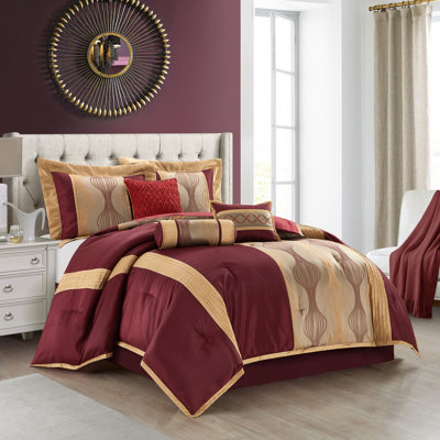 Ensemble d'édredon en microfibre 7 pièces Kath