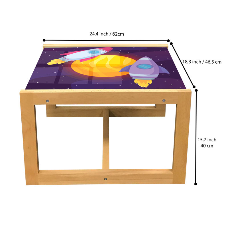 Jackelynn Trestle Coffee Table, 40cm H x 46.5cm W x 62cm D
