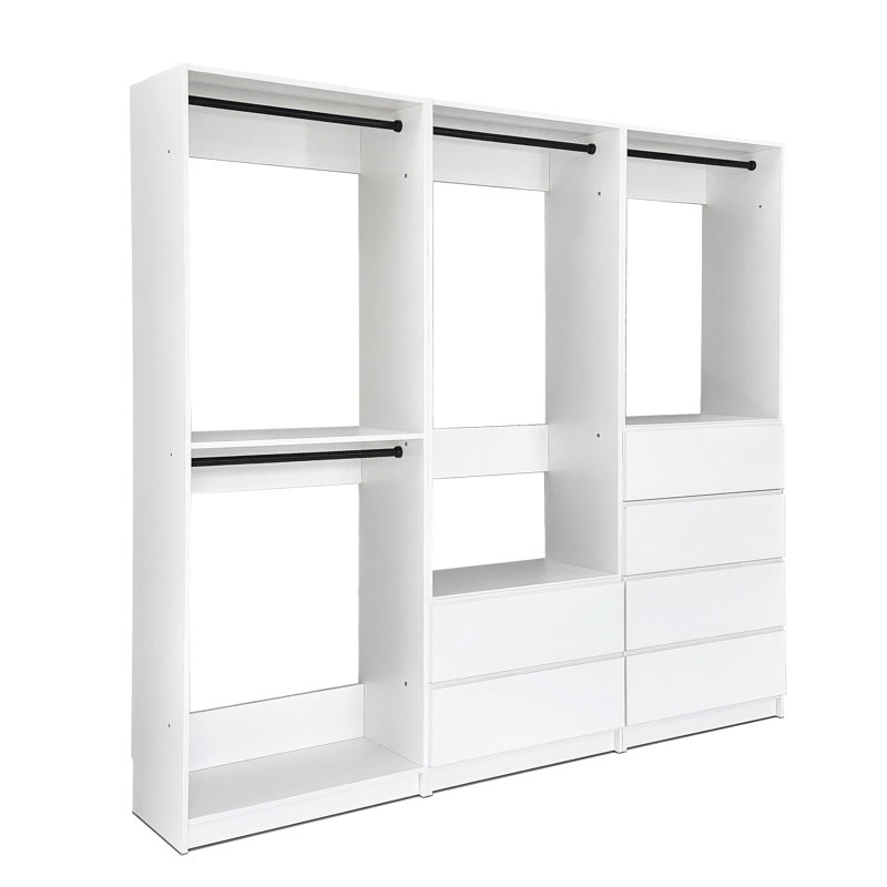 Système de garde-robe autoportant en bois