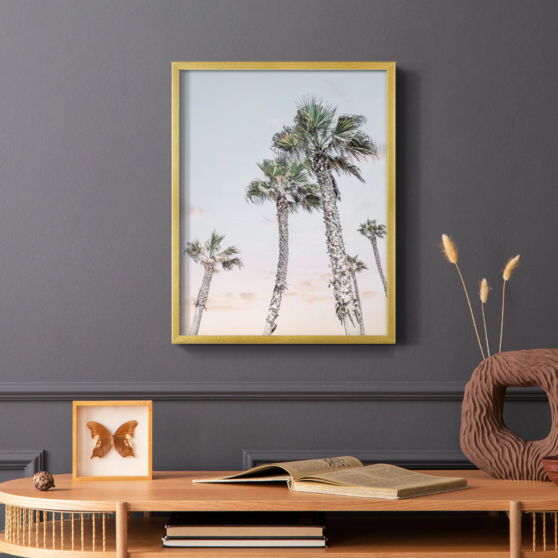 Palms Up Framed Print - Solid Wood, 20" H x 16" W