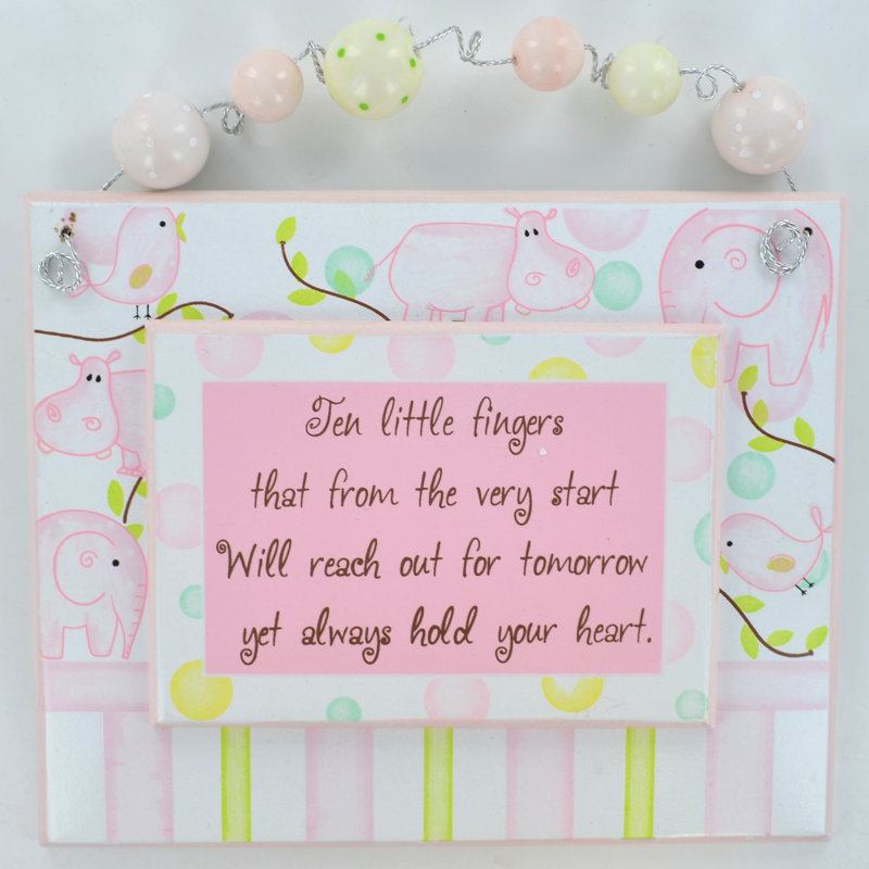 Words And Text Wall Decor on Wood, Pink