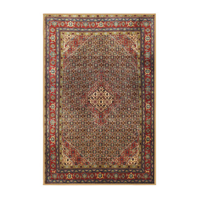 Tapis oriental rouge / vert