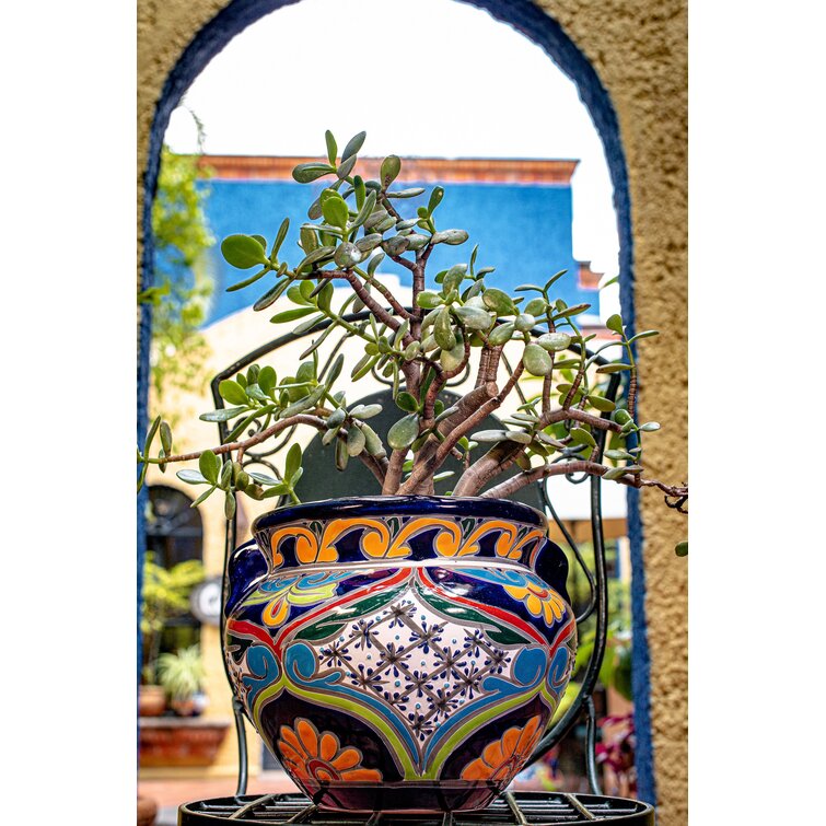 Extra Large Multicolored Talavera Chata Planter