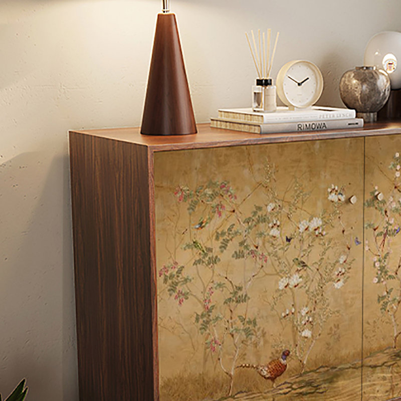 Buffet de grande capacité avec armoire de rangement, Brun