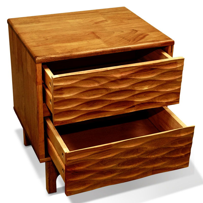 Table de chevet Gerrell Elara, Caramel
