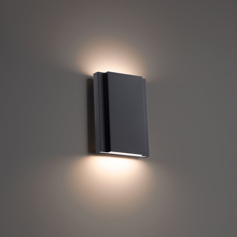 Layne 5.25" LED Wall Sconce 3-CCT 2700K-3000K-3500K, Black, 3000K