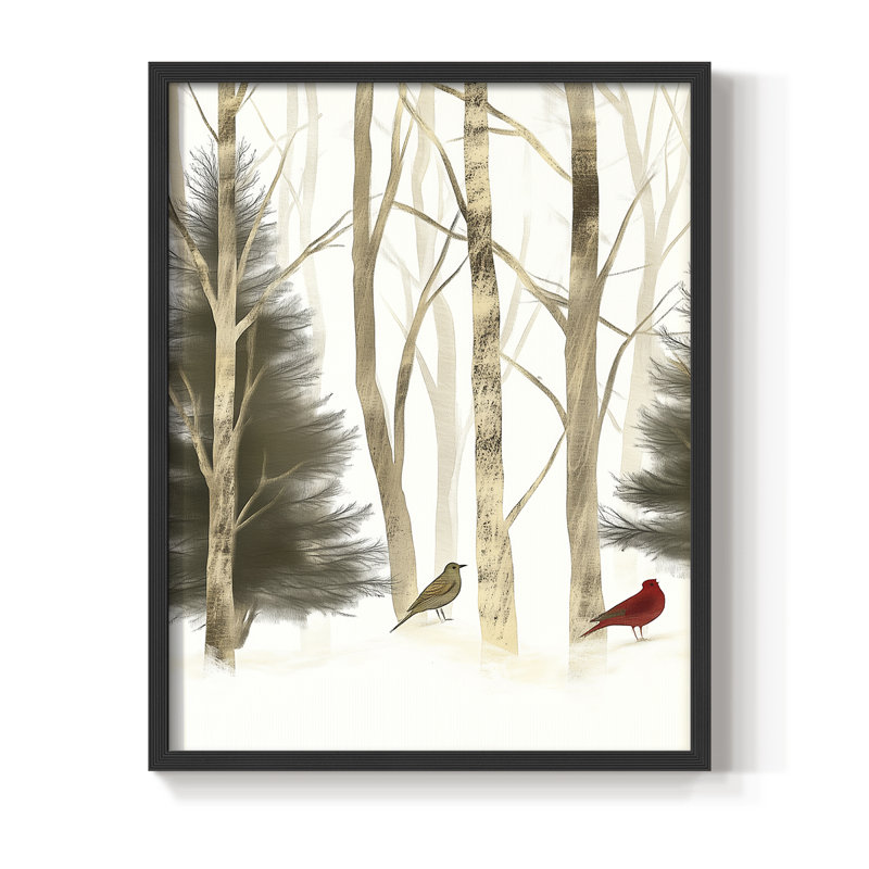 «Christmas Holiday Art» CECI, reproduction encadrée - bois massif, Noir, noir, noir, noir, H 11 po x l 9 po