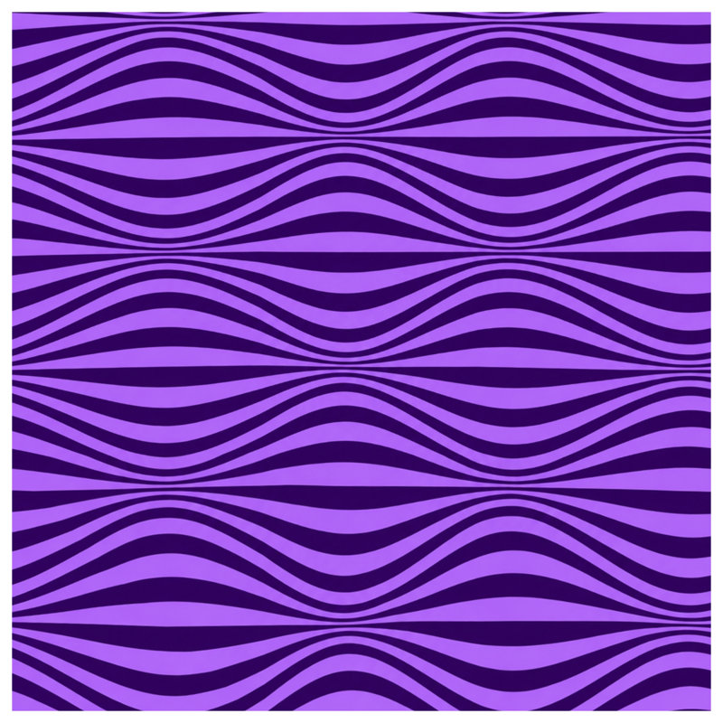 Housses de couette à lignes ondulées mauves, Twin
