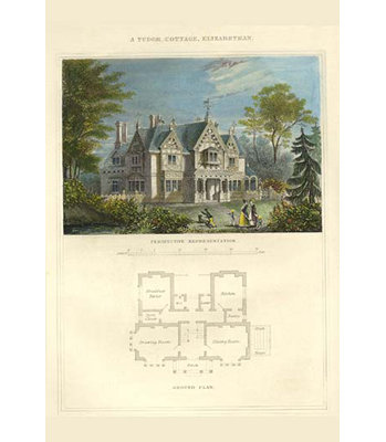 Tudor Elizabethan Cottage  by Richard Brown