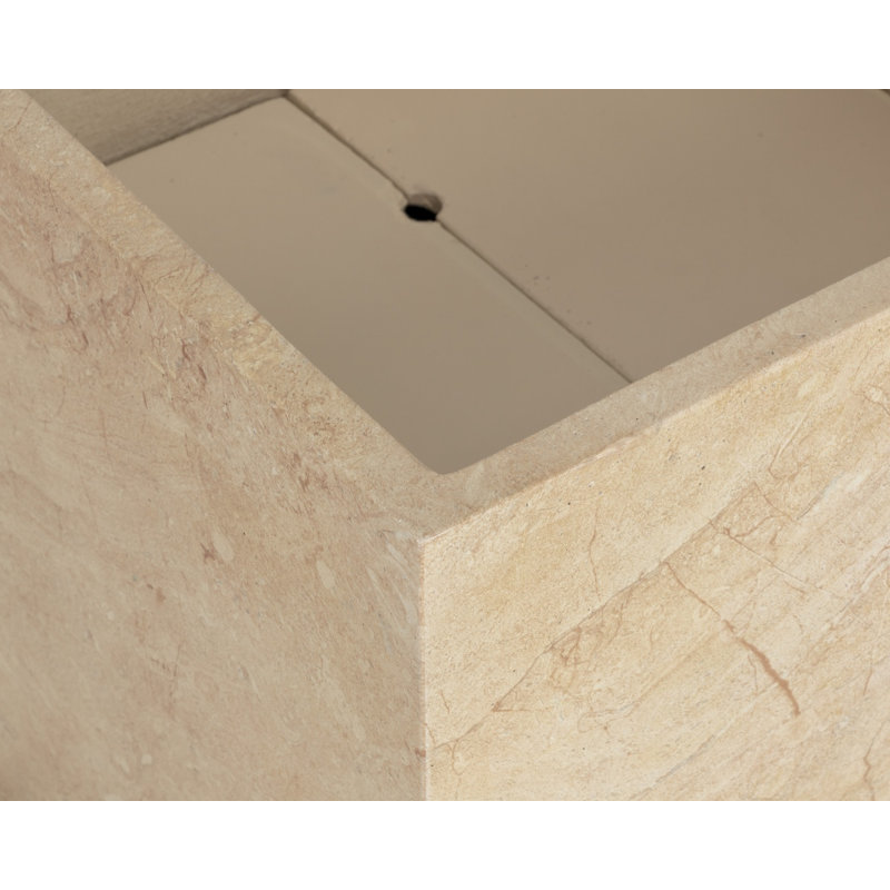 TANSY PLANTER - TRAVERTINE LOOK