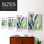 «Bright Tropical Abstraction», reproduction encadrée en V - bois massif-206181607-206181614