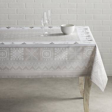 Maison d' Hermine Christmas Geometric Christmas Cotton Tablecloth & Reviews