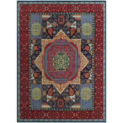 Abrego One-of-a-Kind 9' X 12'2" 2010s Wool Area Rug in