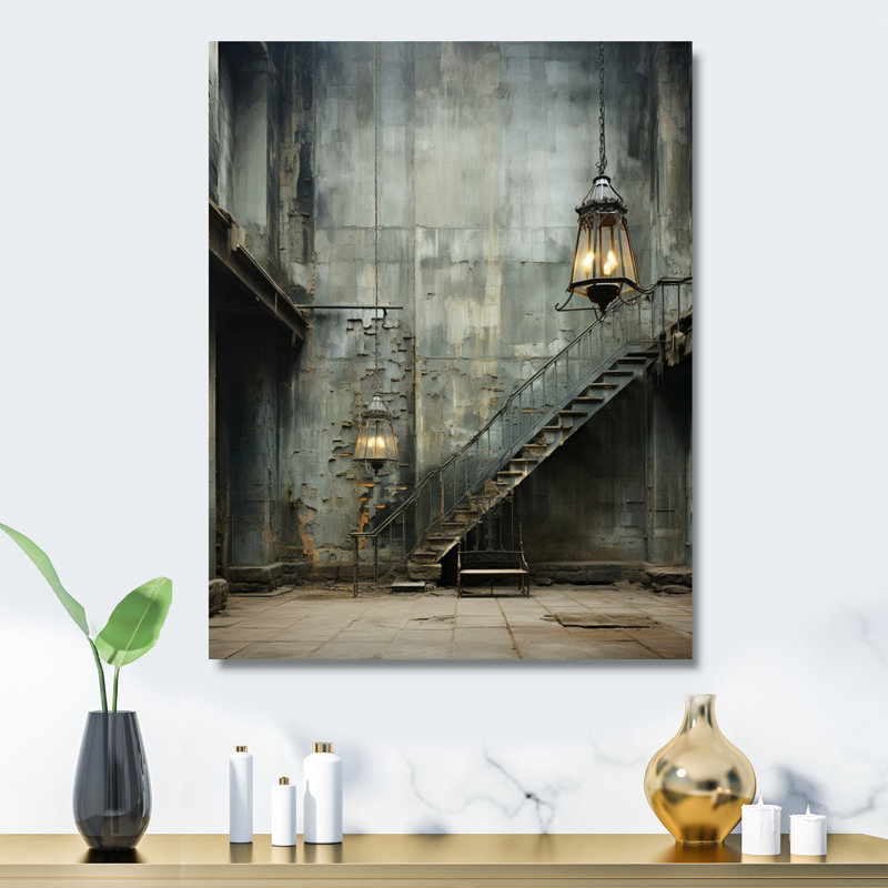 «Castles Industrial Elegance II», impression d'art mural en métal, H 40 po x l 30 po x P 1 po