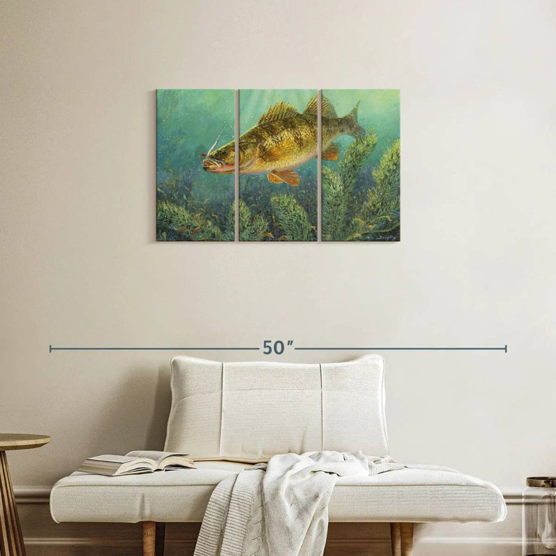 Brampt Perch Fish, 20" H x 33" W