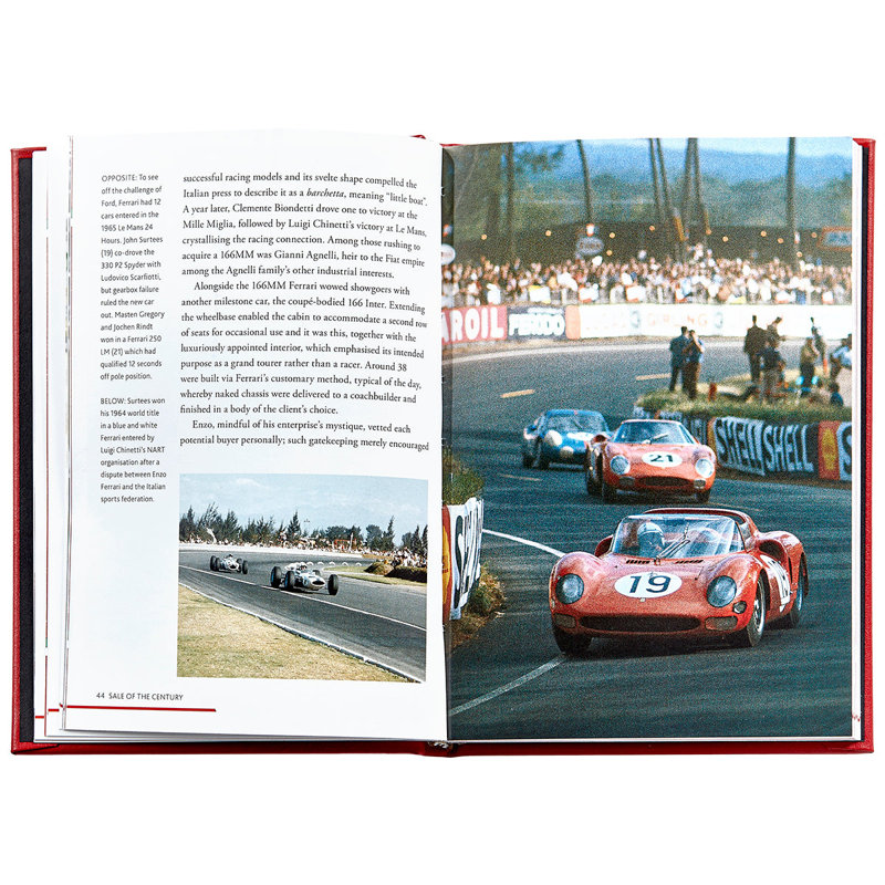 The Story of Ferrari Leather Bound Book