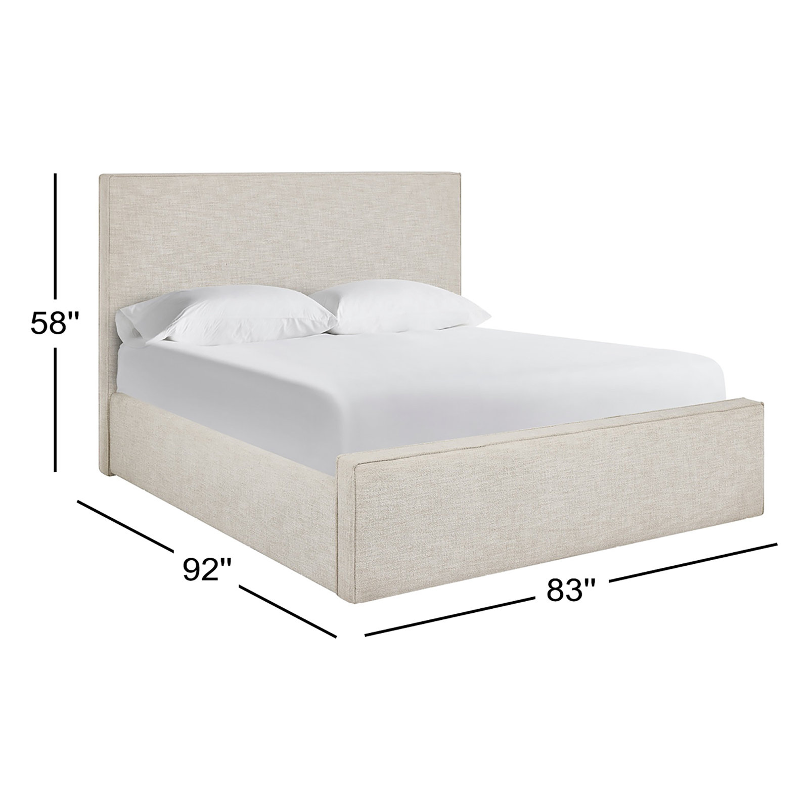 Drift Upholstered Bed King, King