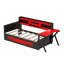 Lit de jeu double Vanta en bois avec bureau, étagères de rangement, éclairage DEL et station de recharge-135444813-135444815