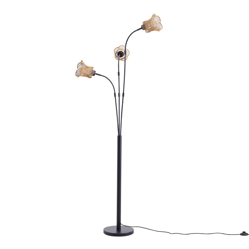 174cm Polished Torchiere Floor Lamp