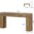 Raymond 70.9-Inch Country-Chic Wooden Console Table
