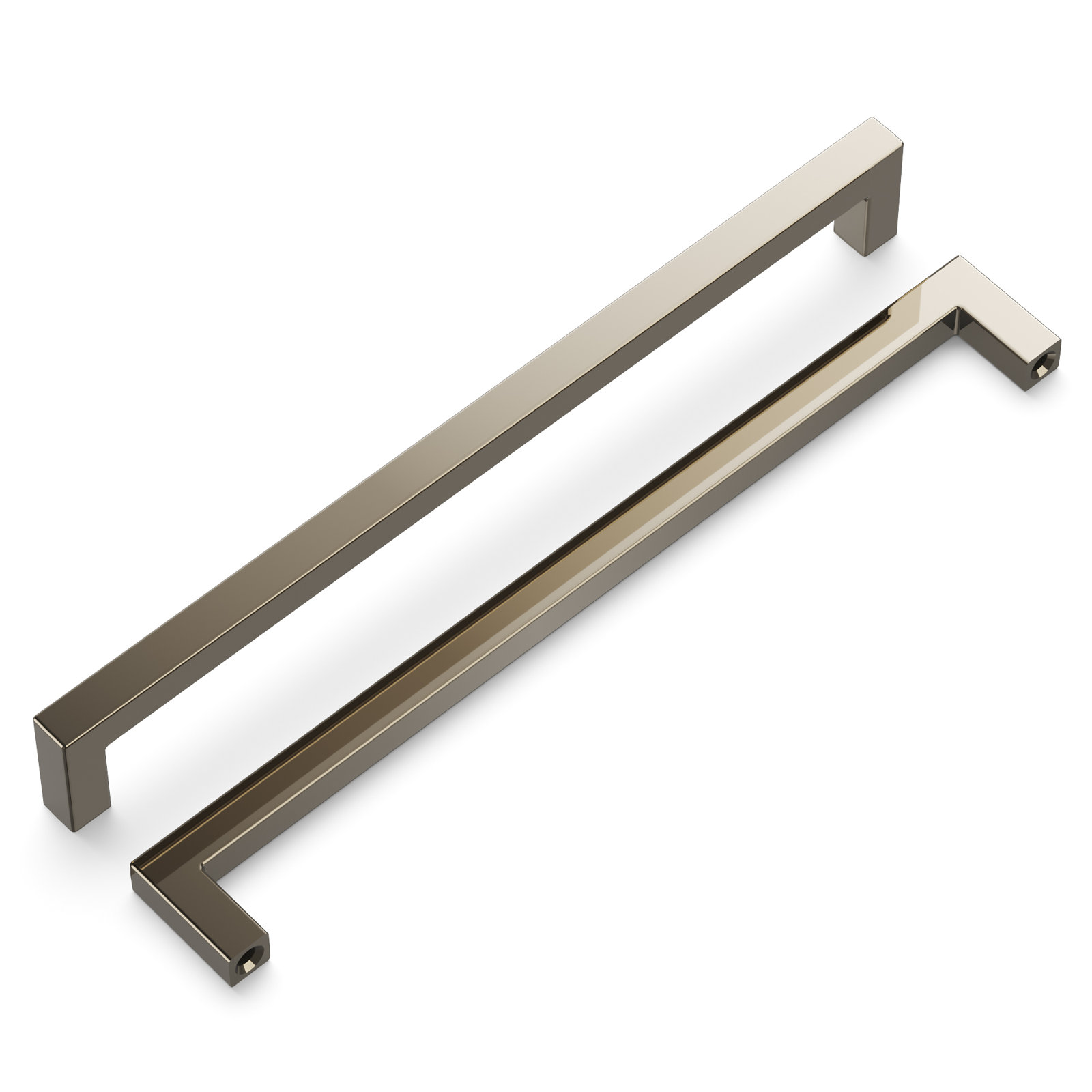 Skylight Cabinet Handle Pull, Polished Nickel, 8-13/16", 5
